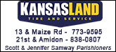 Kansasland Tire & Service Sponsorship Banner