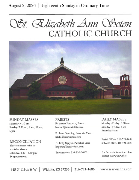 August 2, 2026 Eighteenth Sunday in Ordinary Time